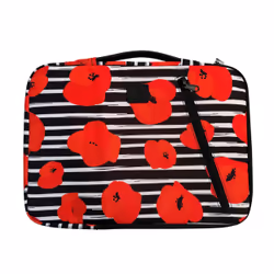 Exacompta Mohnblume 14" Housse Noir, Rouge