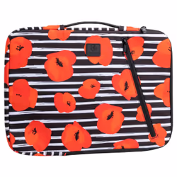 Exacompta Mohnblume 16" Housse Noir, Rouge
