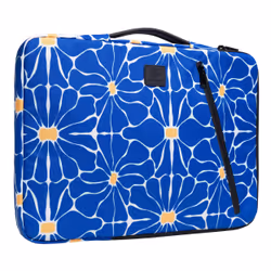 Exacompta Flower 16" Housse Bleu, Blanc