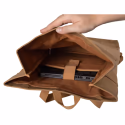 Exacompta Eterneco sac à dos City backpack Marron Cuir végan - Vue supplémentaire 5