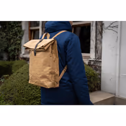 Exacompta Eterneco sac à dos City backpack Marron Cuir végan - Vue supplémentaire 7