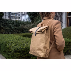 Exacompta Eterneco sac à dos City backpack Marron Cuir végan - Vue supplémentaire 8