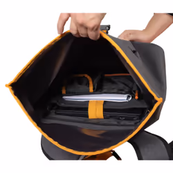 Exacompta Exactive Young sac à dos City backpack Gris, Orange Polyuréthane thermoplastique (TPU) - Vue supplémentaire 4