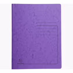 Exacompta 240228E, Porte-documents, A4, Carton comprimé, Violet, Portrait, 300 feuilles