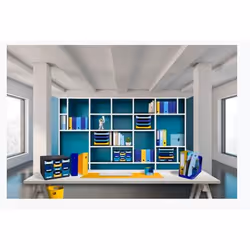Exacompta Sous-main Souple Pu Bicolore - Turquoise/safran - Nouveauté - Vue supplémentaire 5