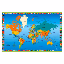 Sous-main Carte du monde