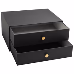 Exacompta 30601E module de classement de bureau Carton, Papier Noir
