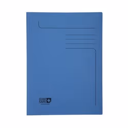 Exacompta Clean'Safe, Porte-documents, A4, Carton, Bleu, Mat, Portrait