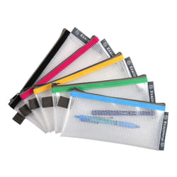 Exacompta 34110E trousse à crayons EVA (Acétate de vinyle d'éthylène), Polypropylène (PP) Noir, Bleu, Vert, Rouge, Transparent, Jaune