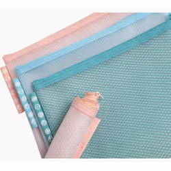 Exacompta Pochette à fermeture éclair en plastique souple Chromaline pastel - A5 - Couleurs assorties