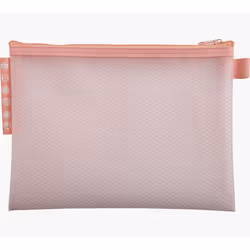 Exacompta Pochette à fermeture éclair en plastique souple Chromaline pastel - A5 - Couleurs assorties