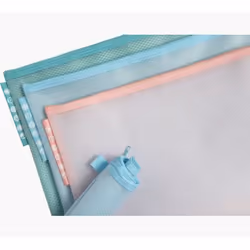 Exacompta Pochette à fermeture éclair en plastique souple Chromaline pastel - A4 - Couleurs assorties, Portefeuille, Couleurs ...