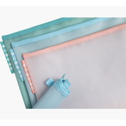 Exacompta Pochette à fermeture éclair en plastique souple Chromaline pastel - A4 - Couleurs assorties