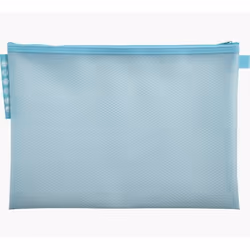 Exacompta Pochette à fermeture éclair en plastique souple Chromaline pastel - A4 - Couleurs assorties