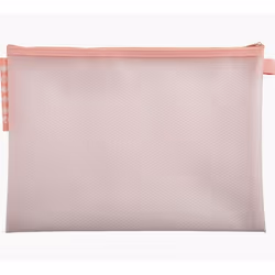 Exacompta Pochette à fermeture éclair en plastique souple Chromaline pastel - A4 - Couleurs assorties