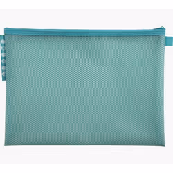 Exacompta Pochette à fermeture éclair en plastique souple Chromaline pastel - A4 - Couleurs assorties - Vue supplémentaire 4