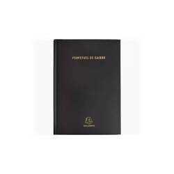 Agenda bureau - Caisse - Perpétuel Journalier - Noir - 148x21 cm - Souple