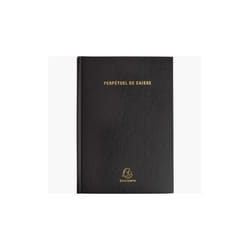 Agenda bureau - Caisse - Perpétuel Journalier - Noir - 148x21 cm - Souple