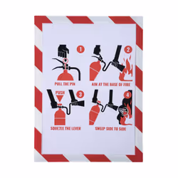 Exacompta 39206E, A4, PVC, Rouge, Blanc, 320 mm, 230 mm, 93 g