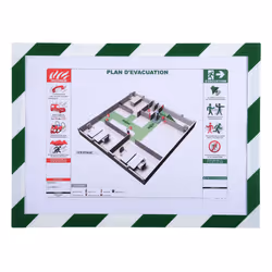 Exacompta 39207E, A4, PVC, Vert, Blanc, 320 mm, 230 mm, 93 g