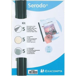 Kit de reliure manuelle pour 5 dossiers SERODO - Exacompta - Ivoire