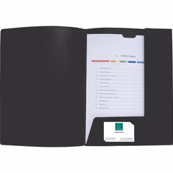 Exacompta 43501E, A4, Polypropylène (PP), Noir, 240 mm, 320 mm, 10 pièce(s)