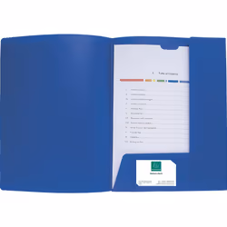 Exacompta 43502E, A4, Polypropylène (PP), Bleu, 240 mm, 320 mm, 10 pièce(s)