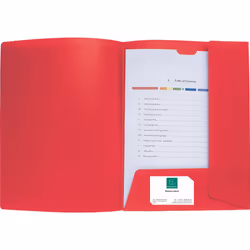 Exacompta 43503E, A4, Polypropylène (PP), Rouge, 240 mm, 320 mm, 10 pièce(s)