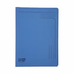 Exacompta Clean'Safe, Porte-documents, A4, Carton, Bleu, Mat, Portrait