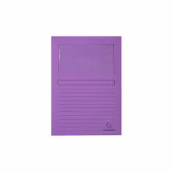 Exacompta 50101E, Porte-documents, A4, Carton, Lilas, 120 g/m², 220 mm