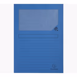 Exacompta 50102E, A4, Carton, Bleu, Portrait, 80 feuilles