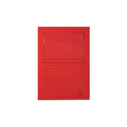Exacompta 50105E fichier Carton Rouge A4