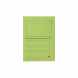 Exacompta 50107E, Porte-documents, A4, Carton, Vert, 120 g/m², 220 mm