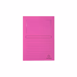 Exacompta 50108E, Porte-documents, A4, Carton, Fuchsia, 120 g/m², 220 mm