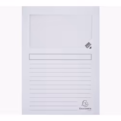 Exacompta 50110E, A4, Carton, Blanc, Portrait, 80 feuilles, 130 g/m²