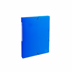 Exacompta Boite de classement Dos 25mm Carte lustrée - A4, Carton, Bleu, A4, Portrait, Papier, 2,5 cm