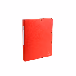 Exacompta Boite de classement Dos 25mm Carte lustrée - A4, Carton, Rouge, A4, Portrait, Papier, 2,5 cm