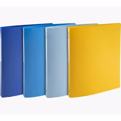 Classeur 4 anneaux 15mm polypropylène recyclé BeeBlue - A4 - Coloris Aléatoire