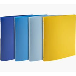 Classeur 4 anneaux 15mm polypropylène recyclé BeeBlue - A4 - Coloris Aléatoire