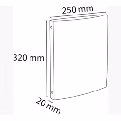 Exacompta 51189E classeur à anneaux A4 Blanc