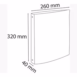 Exacompta 51379E fichier Polypropylène (PP) Jaune A4