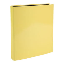 Classeur - A4 - 4 anneaux - Jaune pastel - Dos 40 mm - Aquarel - Exacompta