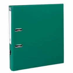 Classeur à levier A4+ dos 5cm vert moyen