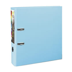 EXACOMPTA - Classeur à levier extra large - Dos 80mm -242 x 297 - Rembordé polypropylène - Bleu clair