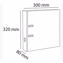 Exacompta 53343E classeur à anneaux A4 Vert