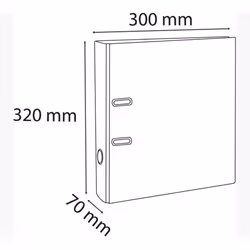 Exacompta 53623E classeur à anneaux A4 Vert