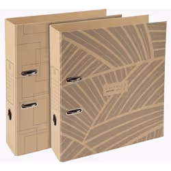 Exacompta Classeur à levier Eterneco Prem'Touch Dos, A4, Carton, Marron, 760 feuilles