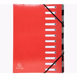 Exacompta 53925E, Porte-documents, A4, Carton, Rouge, 600 g/m², 245 mm
