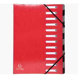 Exacompta 53925E fichier Carton Rouge A4