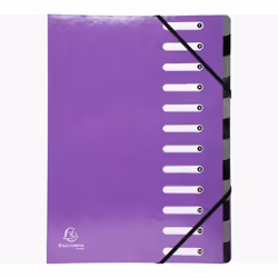 Exacompta 53926E, Porte-documents, A4, Carton, Violet, 600 g/m², 245 mm